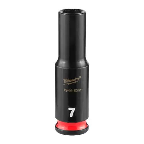 High Quality Milwaukee 49-66-6041 SHOCKWAVE Impact Duty 1/4" Drive 7MM Deep 6 Point Socket