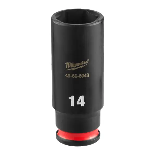 Milwaukee 49-66-6048 SHOCKWAVE Impact Duty 1/4" Drive 14MM Deep 6 Point Socket Direct From Factory