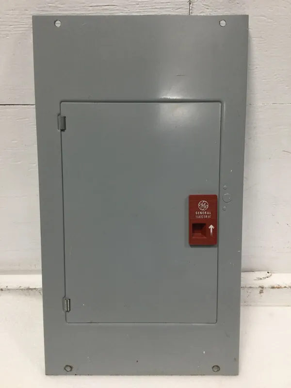 Secure Checkout General Electric TLM812S/F 8 Space 120/240V Panel/Door w/Main 18 5/8" x 10 1/2"