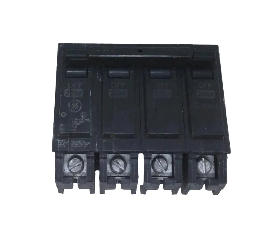 GE THQMV200WL 200 Amp 4 Pole 22KA 120/240V Main Circuit Breaker - Cosmetic Flaw Order Now