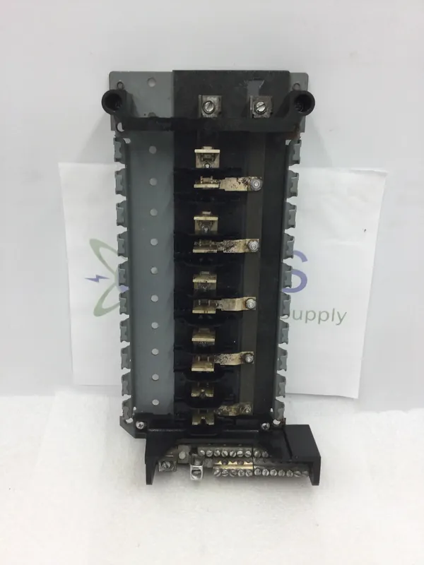 GE General Electric 10 Space/20 Circuit 100 Amp Old Style Panel Guts w/Isolated Terminal/Neutral Bar 7" X 13.5" While Supplies Last