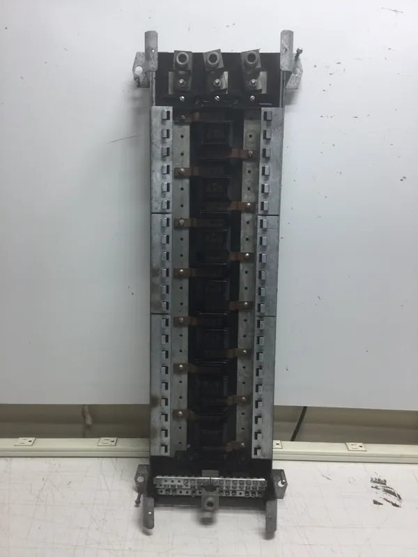 GE General Electric THQB 250 Amp 3 Phase Main Lug Panelboard 42 Circuit 120/208 VAC Guts Only 8" X 28" Mega Sale