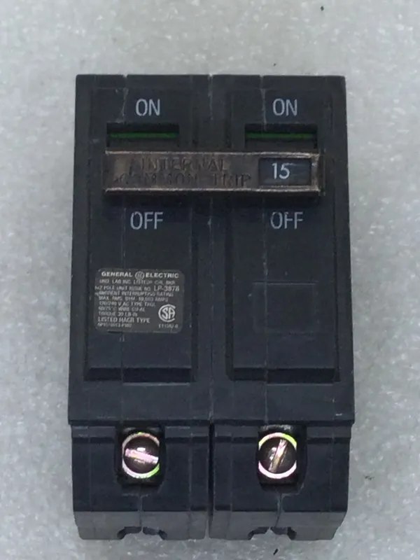 Brand New General Electric THQL2115 15 Amp 2 Pole 120/240V Breaker - Old Style