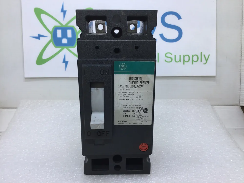 GE General Electric TEB122050 50 Amp 2 Pole 240V Circuit Breaker Buy Online