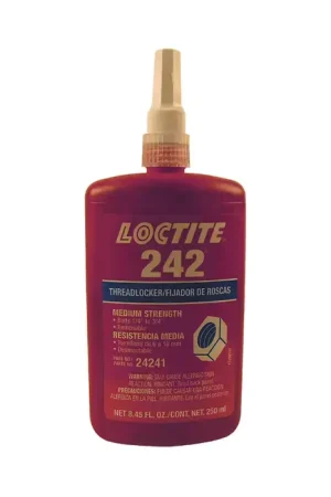 LOCTITE 24241 Medium Anaerobic Thread Locker - Strength Blue, 250 ml. Size Best Seller