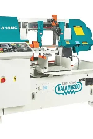Clearance CLAUSING KALAMAZOO H1315NC 5 HP Horsepower Production Double Column Horizontal Bandsaw