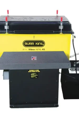 BURR KING 45610 135 Quarts/4.5 Cubic Feet Volume Capacity, 1-1/2 Horsepower, [Wet Dry Operation] Wet Dry Operation, Tumbler Top Rated