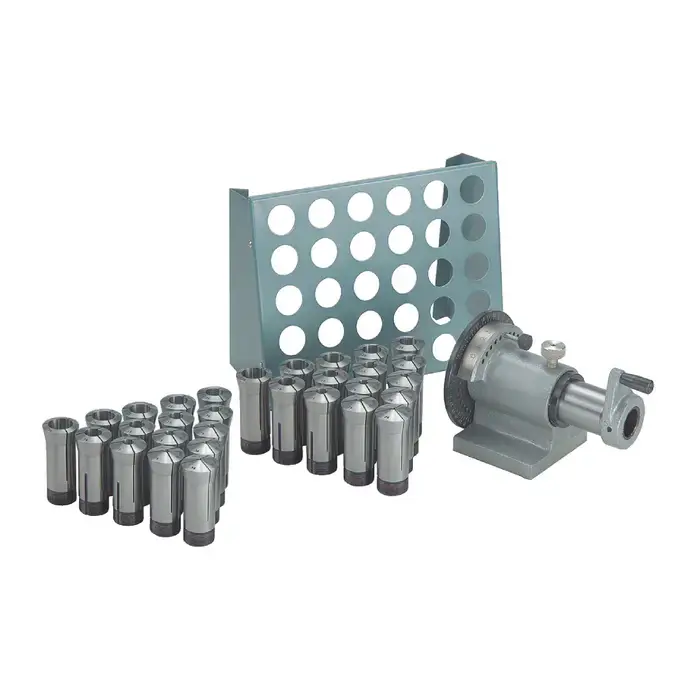TTC 5C-BR 32 piece Collet Set, 5CR-2 Rack & 5C Index Fixture Turning Tooling Package Same Day Shipping