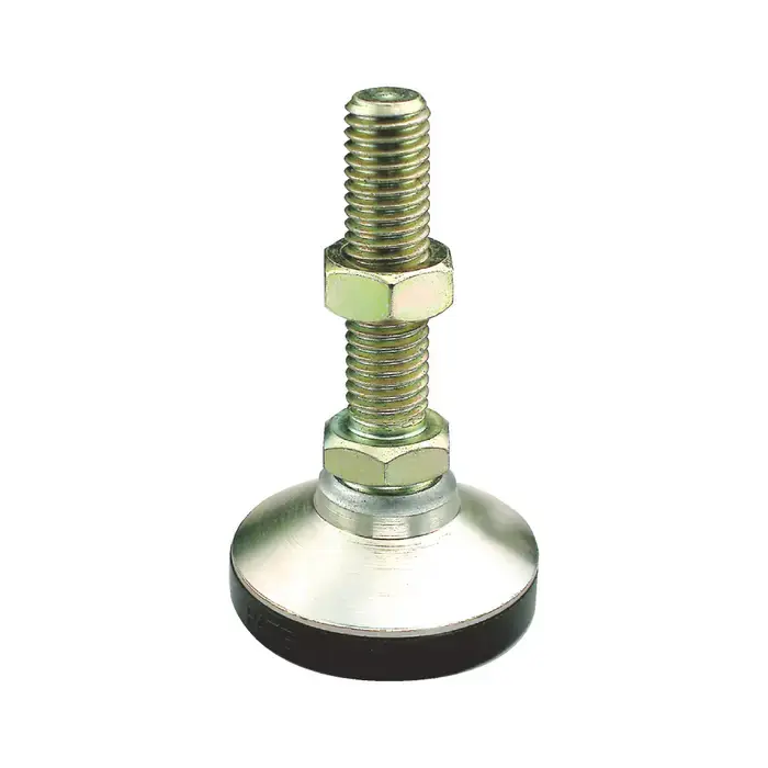 Place Order TTC SL-100B 5/16"-18 Thread Size, 2" Thread Length, 1-1/4" Base Dia., 1,875 lbs. Load Capacity, Steel Stud Leveling Mount