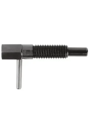 TE-CO 64303 M7x32 Thread Size, 1-3/4" Thread Length, 2.750" Plunger Dia., L-Handle Steel Hand Retractable Spring Plunger Authentic