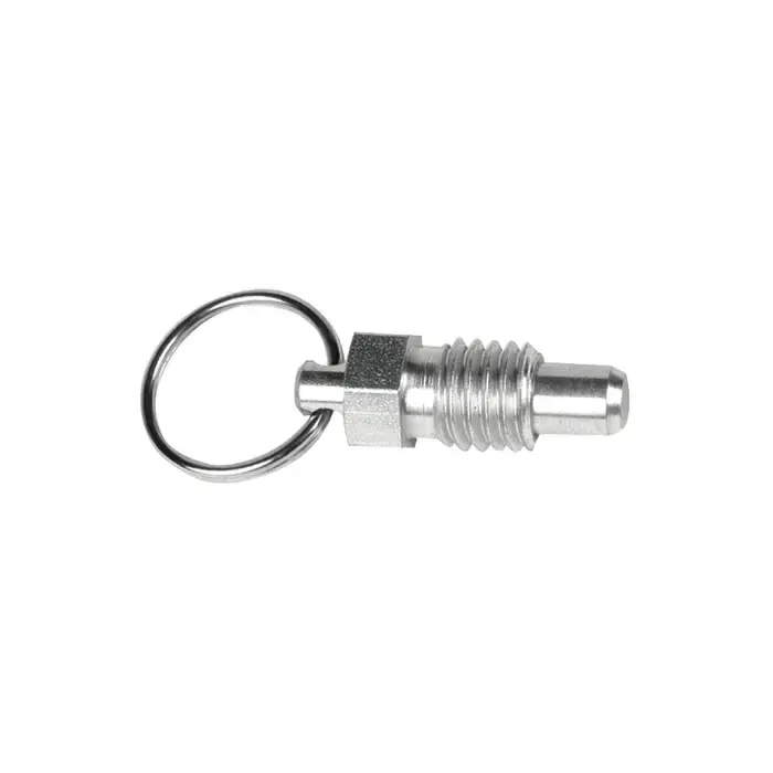 TTC PR38 3/8"-16 Thread Size, 3/4" Thread Length, 0.250" Plunger Dia., Pull Ring Steel Hand Retractable Spring Plunger New Release