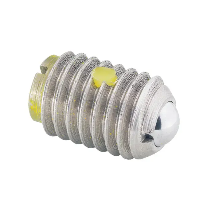 TE-CO 52908 1/4"-20 Thread Size, 17/32" Body Length, Stainless Steel Body, Stainless Steel Ball Threaded Ball Plunger Same Day Shipping