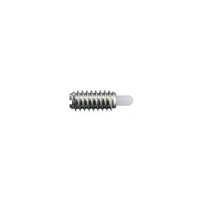While Supplies Last VLIER NML63N 5/8"-11 Thread Size, 1.062" Thread Length, 0.313" Projection, Steel Body, Delrin Nose Threaded Spring Plunger