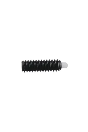 VLIER DPH63 5/8"-11 Thread Size, 1-1/2" Thread Length, 5/16" Projection, Steel Body, Delrin Nose Threaded Spring Plunger Top Pick