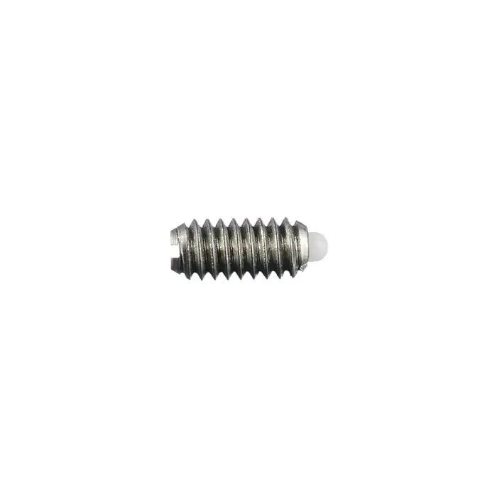 Fan Favorite VLIER NM54 1/4"-20 Thread Size, 0.531" Thread Length, 0.078" Projection, Steel Body, Delrin Nose Threaded Spring Plunger
