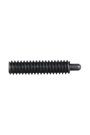 Best Choice VLIER S53P 10-32 Thread Size, 3/4" Thread Length, 1/8" Projection, Steel Body, Steel Nose Threaded Spring Plunger