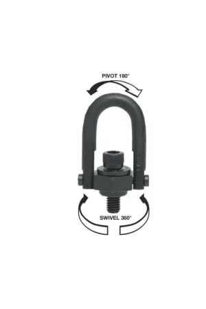 AMERICAN DRILL 23301 2,500 Ibs. Rated Capacity, 1/2"-13 Thread Size, 2-2/5" Ring Opening Hoist Rings, Hooks, Lifting Accessory Hassle-Free Returns