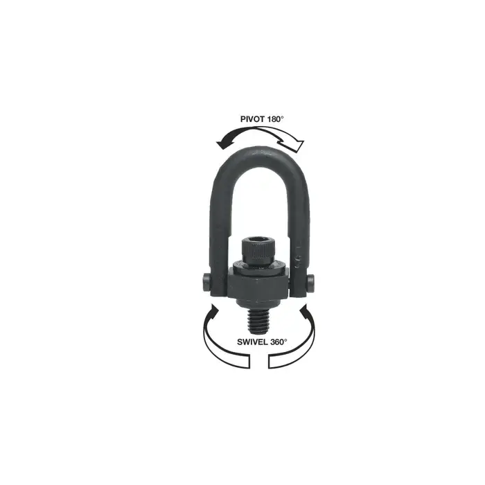 AMERICAN DRILL 23301 2,500 Ibs. Rated Capacity, 1/2"-13 Thread Size, 2-2/5" Ring Opening Hoist Rings, Hooks, Lifting Accessory Hassle-Free Returns