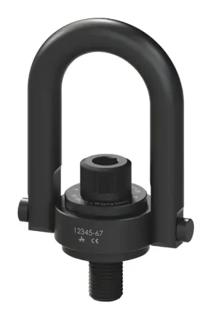 Clearance AMERICAN DRILL 23322 2,500 Ibs. Rated Capacity, 1/2"-13 Thread Size, 3-1/4" Ring Opening Hoist Rings, Hooks, Lifting Accessory