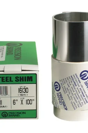 Professional Grade PRECISION BRAND MMS40 .40mm Thick, 2.5mm Width, Carbon Steel Metal Shim Stock