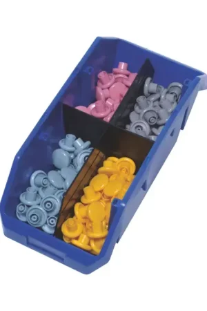 QUANTUM STORAGE SYSTEMS CD1265 Quick Pick Double Hopper Bin Type, Black Color Storage Divider Premium