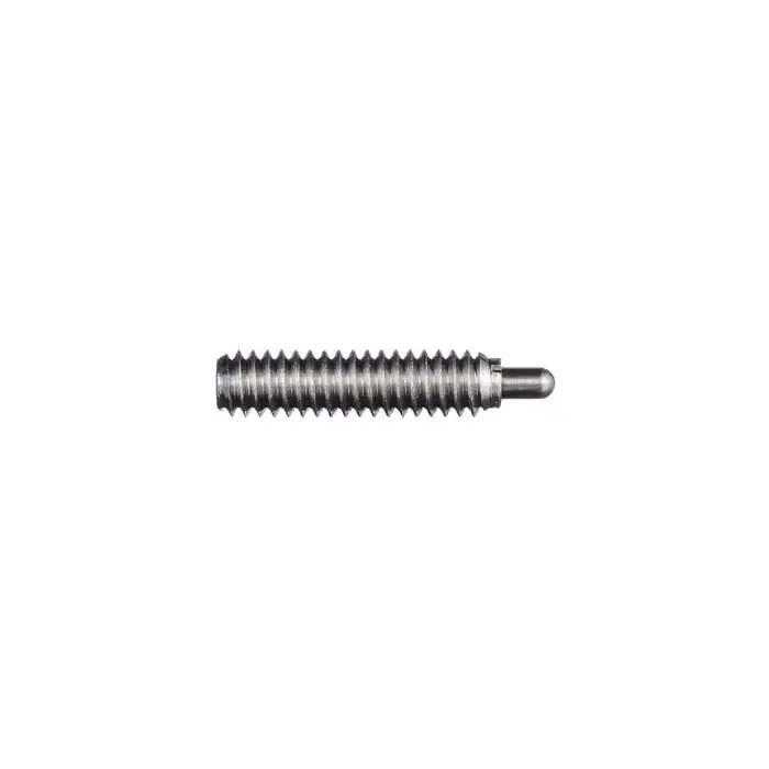 Clearance VLIER SSS50 8-32 Thread Size, 5/8" Thread Length, 0.0937" Projection, Stainless Steel Body, Stainless Steel Nose Threaded Spring Plunger