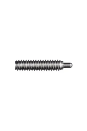 VLIER SSS54B 1/4"-20 Thread Size, 3/4" Thread Length, 1/8" Projection, Stainless Steel Body, Stainless Steel Nose Threaded Spring Plunger Budget