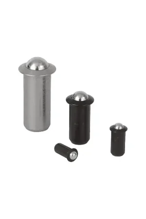 Hassle-Free Returns TE-CO 53715 0.078" Body Length, 0.375" Body Dia., 0.110" Max Reach, 303 Stainless Steel Body, 303 Stainless Steel Press Fit Ball Plunger