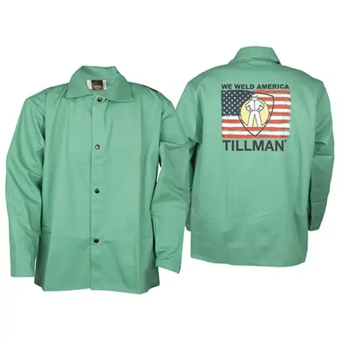 TILLMAN TIL9030XL XL Size, Green Color, Fire Resistant Protection Level Jacket Shop Now