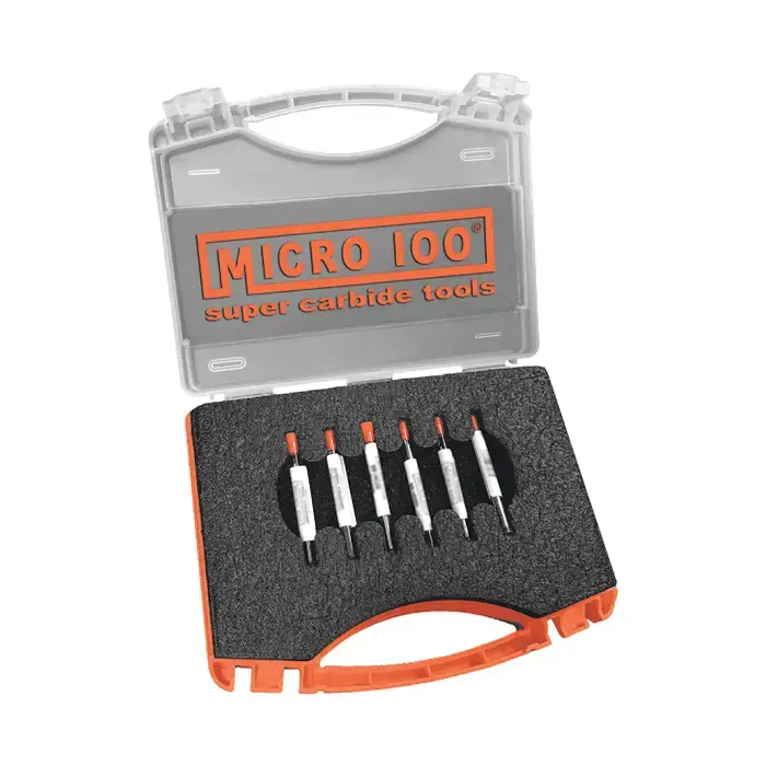 MICRO 100 BB-3 .180" Min Bore Diam, 1" Max Bore Depth, Solid Carbide Boring Bar Set Weekend Sale