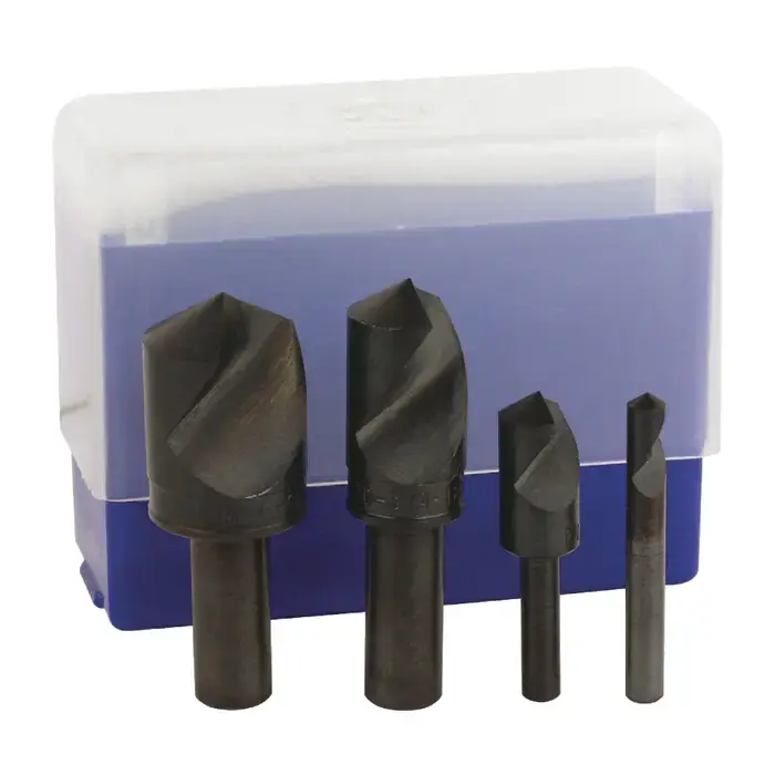 Genuine M.A. FORD 64100004 4 Pc. 1/4" to 1" 100° High Speed Steel Countersink Set
