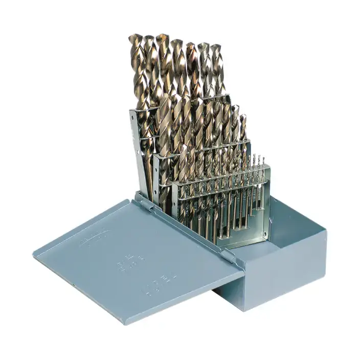 Special Discount TTC PRODUCTION A37-CO 1/16" to 1/2" by 64ths 135° Cobalt Jobbers Length Drill Set