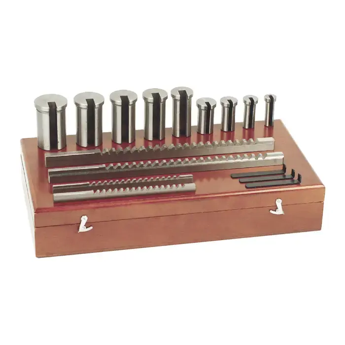 Seasonal Sale TTC 110 4 Broaches, 9 Bushings, 19/64" Min. LOC, 2-1/2" Max. LOC Keyway Broach Set