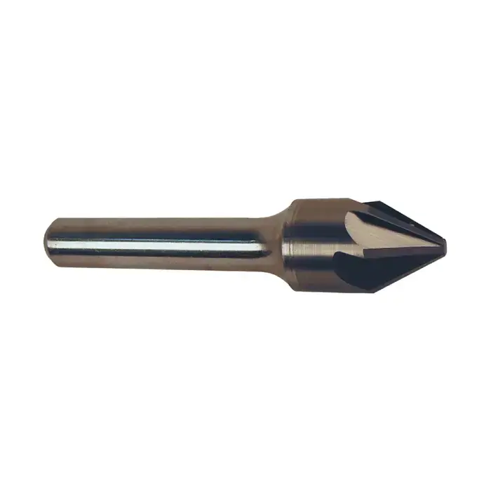 RUSHMORE USA 103705 3/4" Size, 3/8" Shank Diam., 60° Carbide Six Flute Countersink Crafted