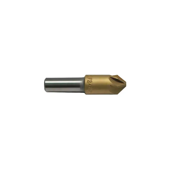 High Quality M.A. FORD 79T012506 1/8" Size, 1/8" Shank Diam., 120° High Speed Steel Six Flute Countersink