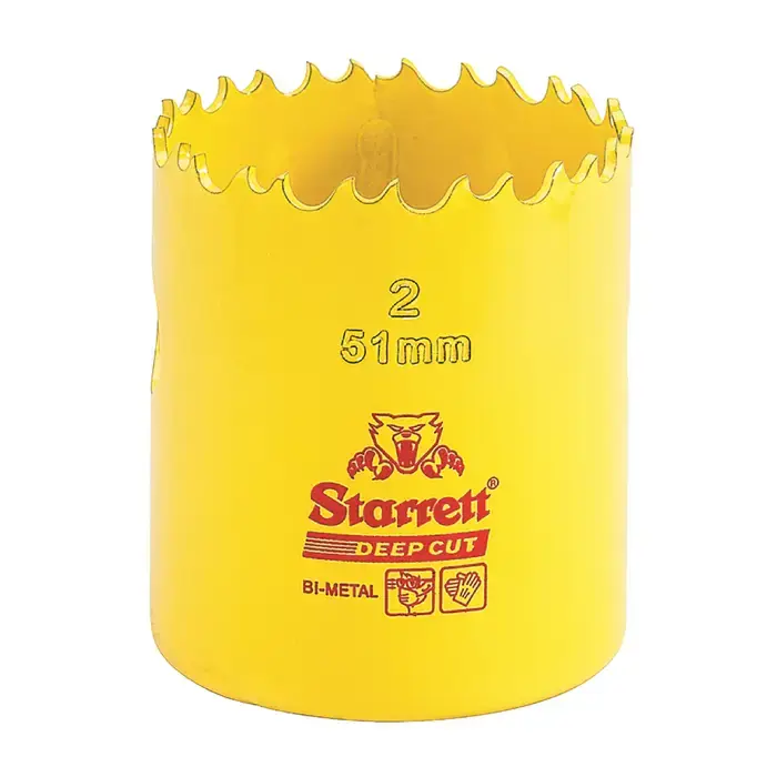 STARRETT DCH0200-G 2" Dia., 2" Cutting Depth, Bi-Metal Hole Saws Limited Offer