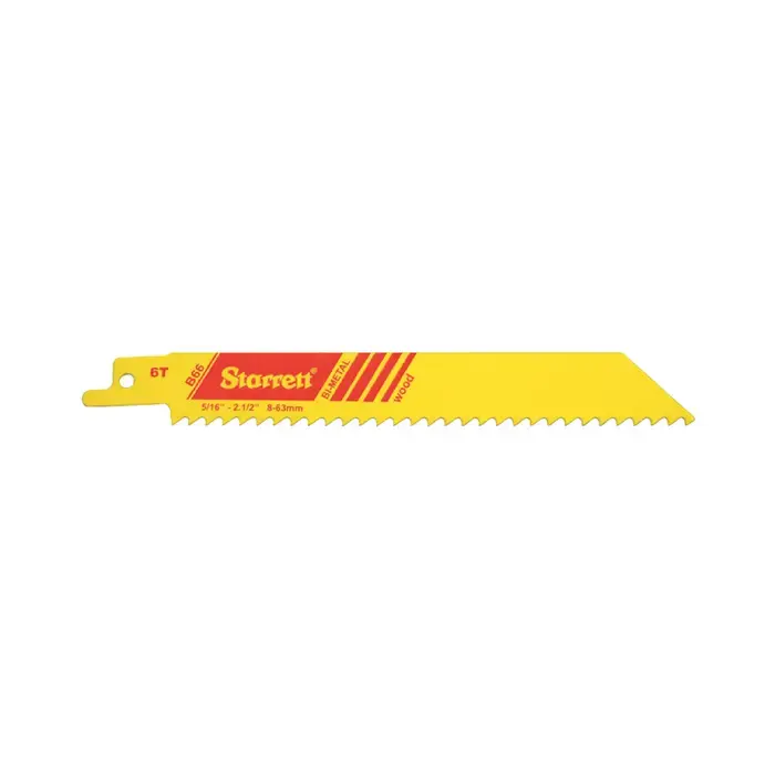 STARRETT 20110 6" Long, .035" Thick, 6 TPI Fastcut Bi-Metal Reciprocating Blade Mega Sale