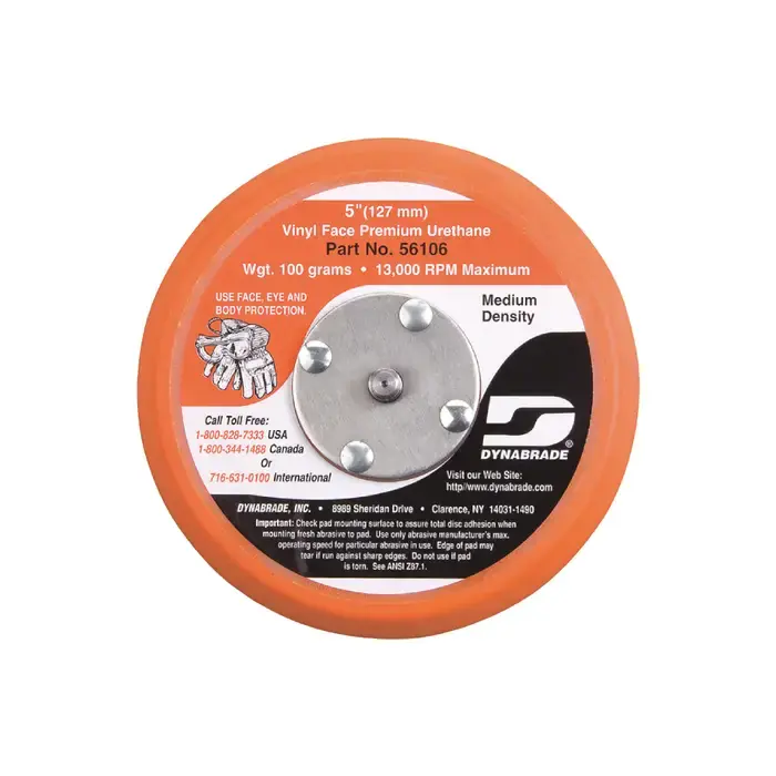 DYNABRADE 56106 Random Orbital Sanding Pad For Use With Dynorbital® Supreme Random Orbital Sanders Brand New