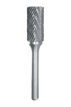 TTC PRODUCTION USA MADE AE-141D 1/2" Carbide Rotary Bur - Cylindrical-Flat End (With End Cut), Straight Shank, Best for Steel Discount