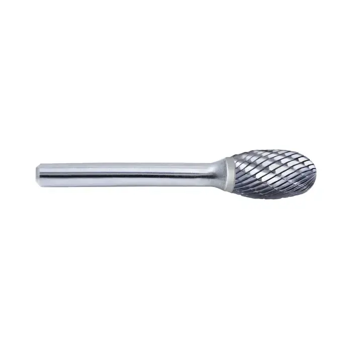 Bargain TTC PRODUCTION USA MADE E-141D 1/2" Carbide Rotary Bur - Oval, Straight Shank, Best for Steel