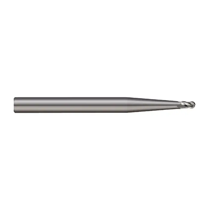 Secure Checkout MICRO 100 BMR-028-2 .028" Size, .084" LOC, 2 Flute, Solid Carbide Ball/Miniature Combination End Mill
