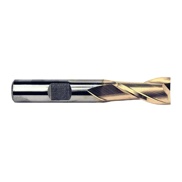 Buy Today TTC PRODUCTION HP 09-335-420 15/16" Size, 1-1/2" LOC, 2 Flute, TiN High Speed Steel Square End Mill