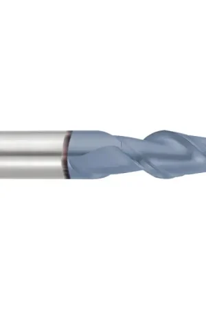 Shop Now NIAGARA N61443 1/8" Size, 3/8" LOC, 2 Flute, TiCN Solid Carbide Square End Mill