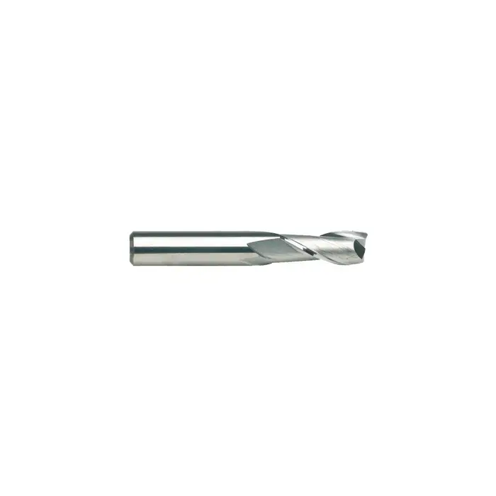 Cheap MELIN 102961 3/16" Size, 5/8" LOC, 2 Flute, Bright Solid Carbide 2 Flute Finishing End Mill