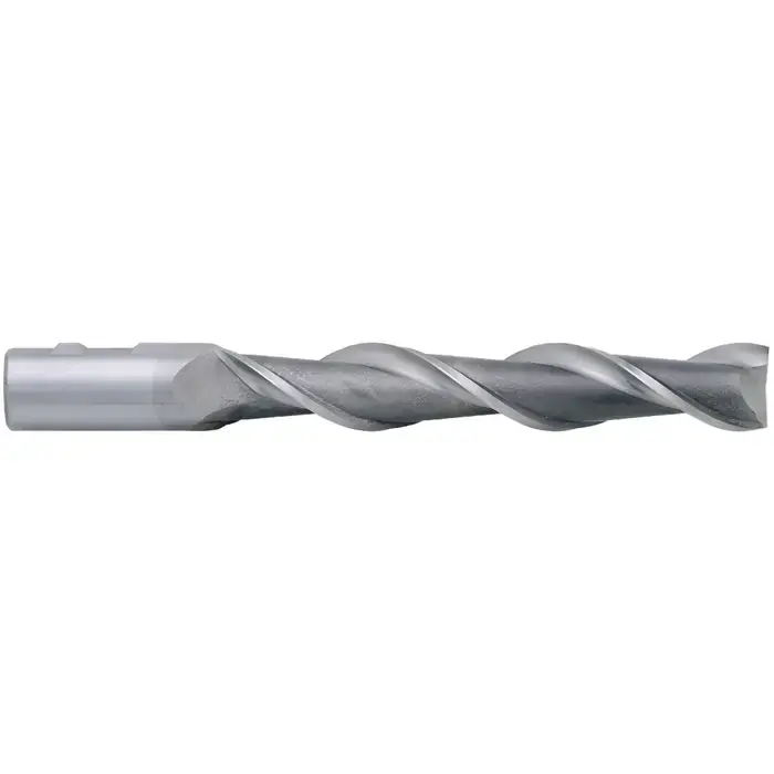 Buy Direct TTC PRODUCTION HP 08-052-060 3/8" Size, 2-1/2" LOC, 2 Flute, Bright High Speed Steel Square End Mill