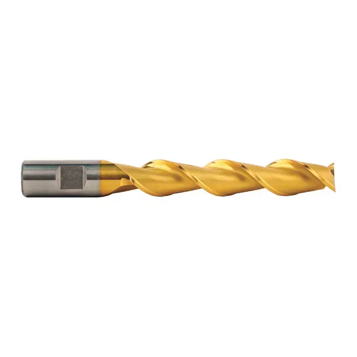 Shop Now WELDON 57131 1-3/4" Size, 2" LOC, 2 Flute, TiN High Speed Steel Square End Mill
