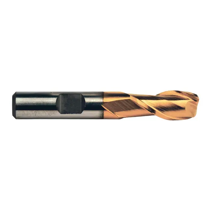 WELDON 28223 7/16" Size, 13/16" LOC, 2 Flute, TiN M42 8% Cobalt Square End Mill In Demand