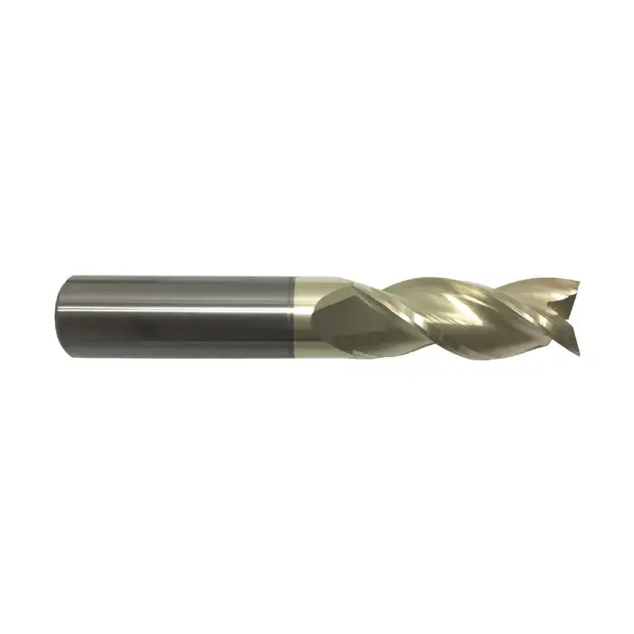 Certified RUSHMORE USA 314908 5/8" Size, 3/4" LOC, 3 Flute, ZrN Solid Carbide Square End Mill