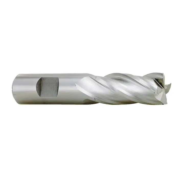 TTC 08-015-405 3/16" Size, 1/2" LOC, 4 Flute, Bright High Speed Steel Square End Mill Professional Grade