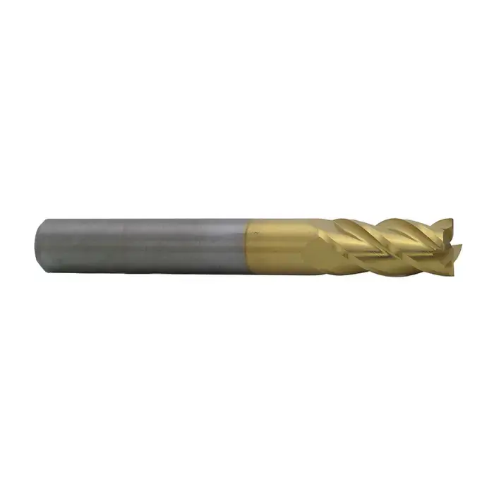 Genuine M.A. FORD 11125000T 1/4" Size, 3/4" LOC, 4 Flute, TiN Solid Carbide Square End Mill